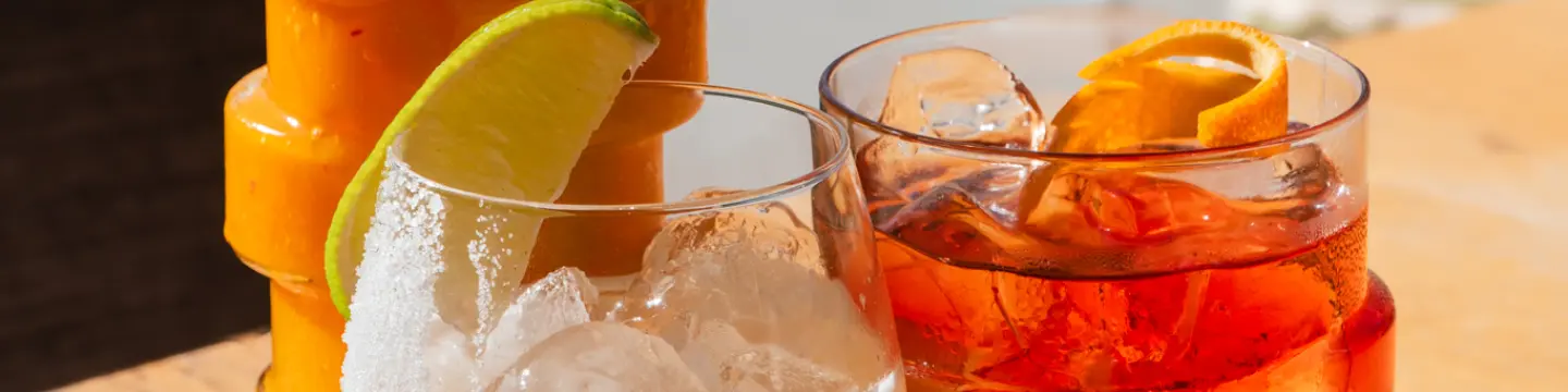 Drankjes cocktails zonnetje